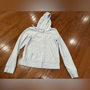 JUICY COUTURE black label Light Blue Hoodie.
Worn once. 
Size M.